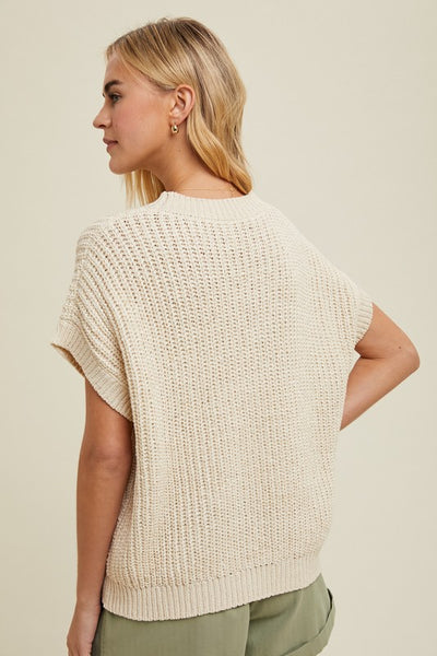 Cream Cameron Sweater Top