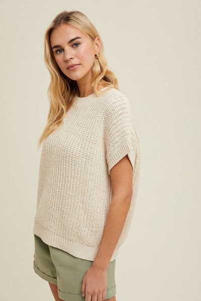 Cream Cameron Sweater Top