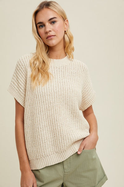 Cream Cameron Sweater Top