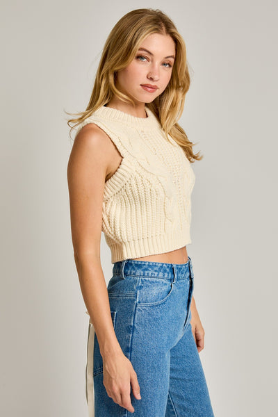 Cream Maybell Sweater Tank