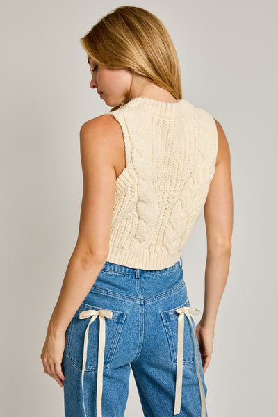 Cream Maybell Sweater Tank