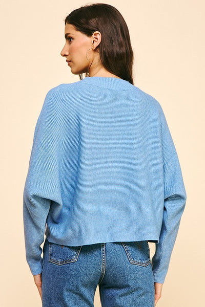 Dusty Blue Brightly Sweater