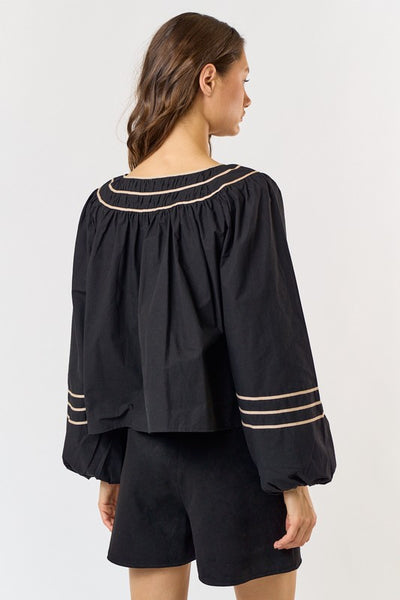 Black Monica Blouse