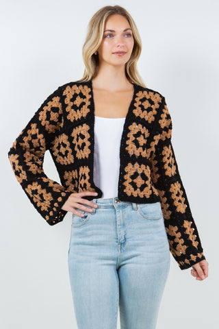 Black Betty Crop Cardigan