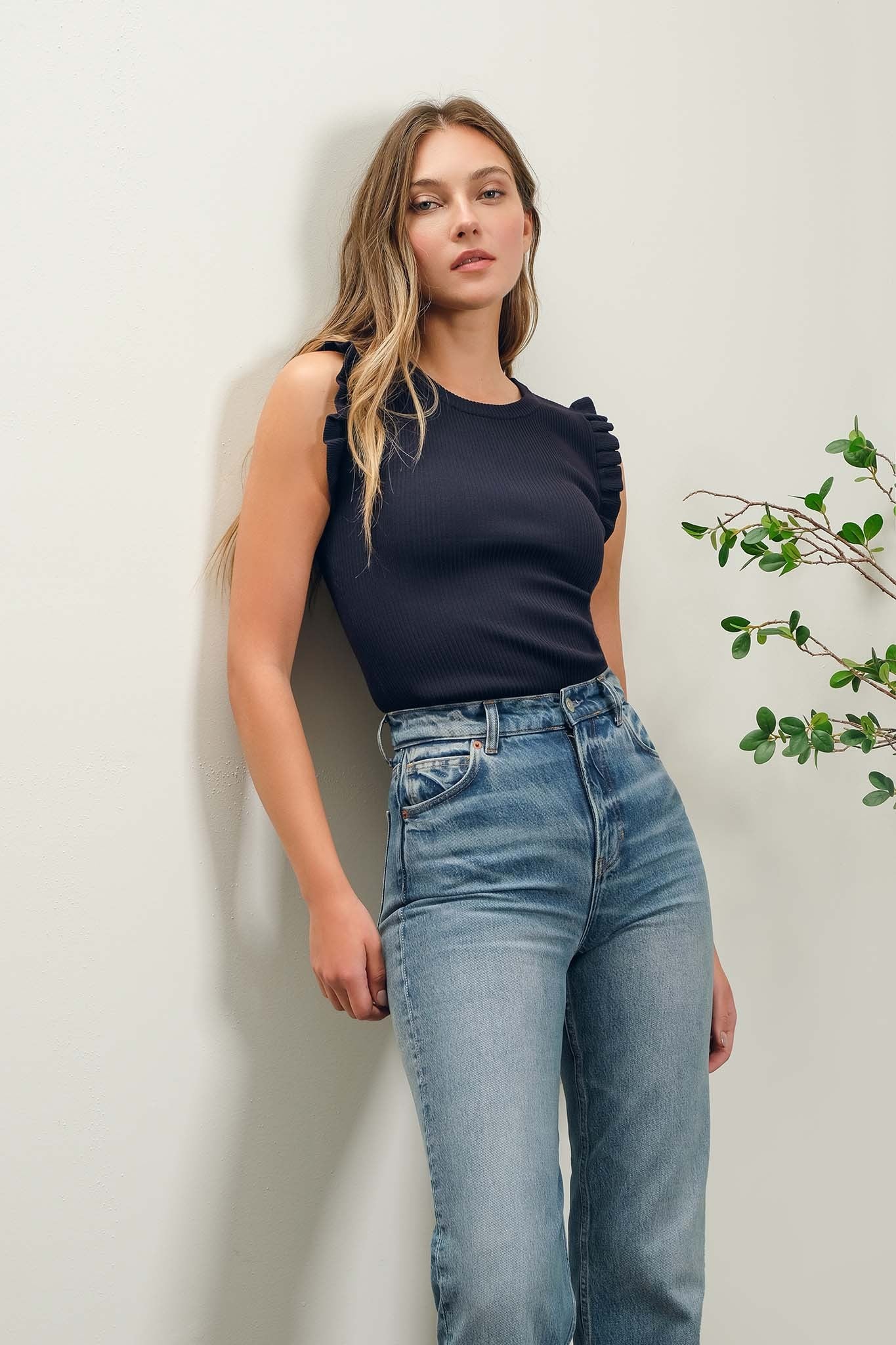 Black No Way Knit Top