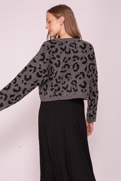 Grey Leopard Maris Sweater