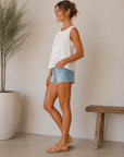 White Malia Top