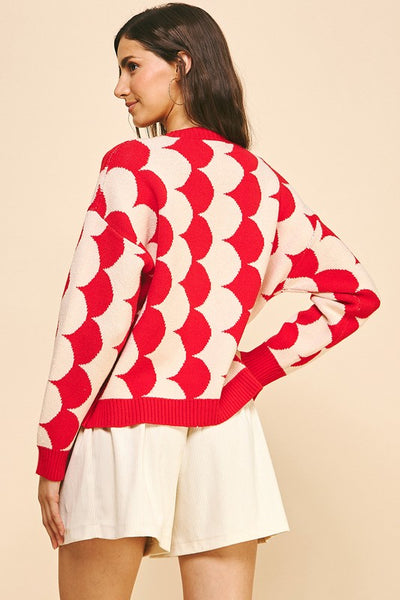 Red Sanndra Sweater