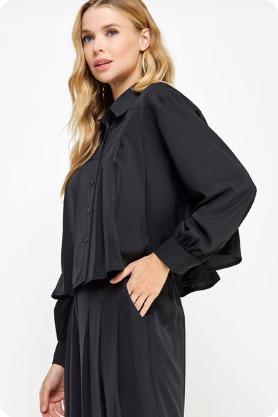 Black Bells Button Up Shirt