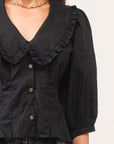 Black Matilda Blouse