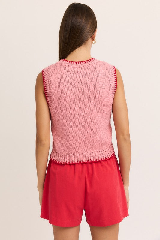 Blush &amp; Red Sammie Sweater Top