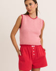 Blush & Red Sammie Sweater Top