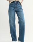 Dark Denim Full Length Straight Jean