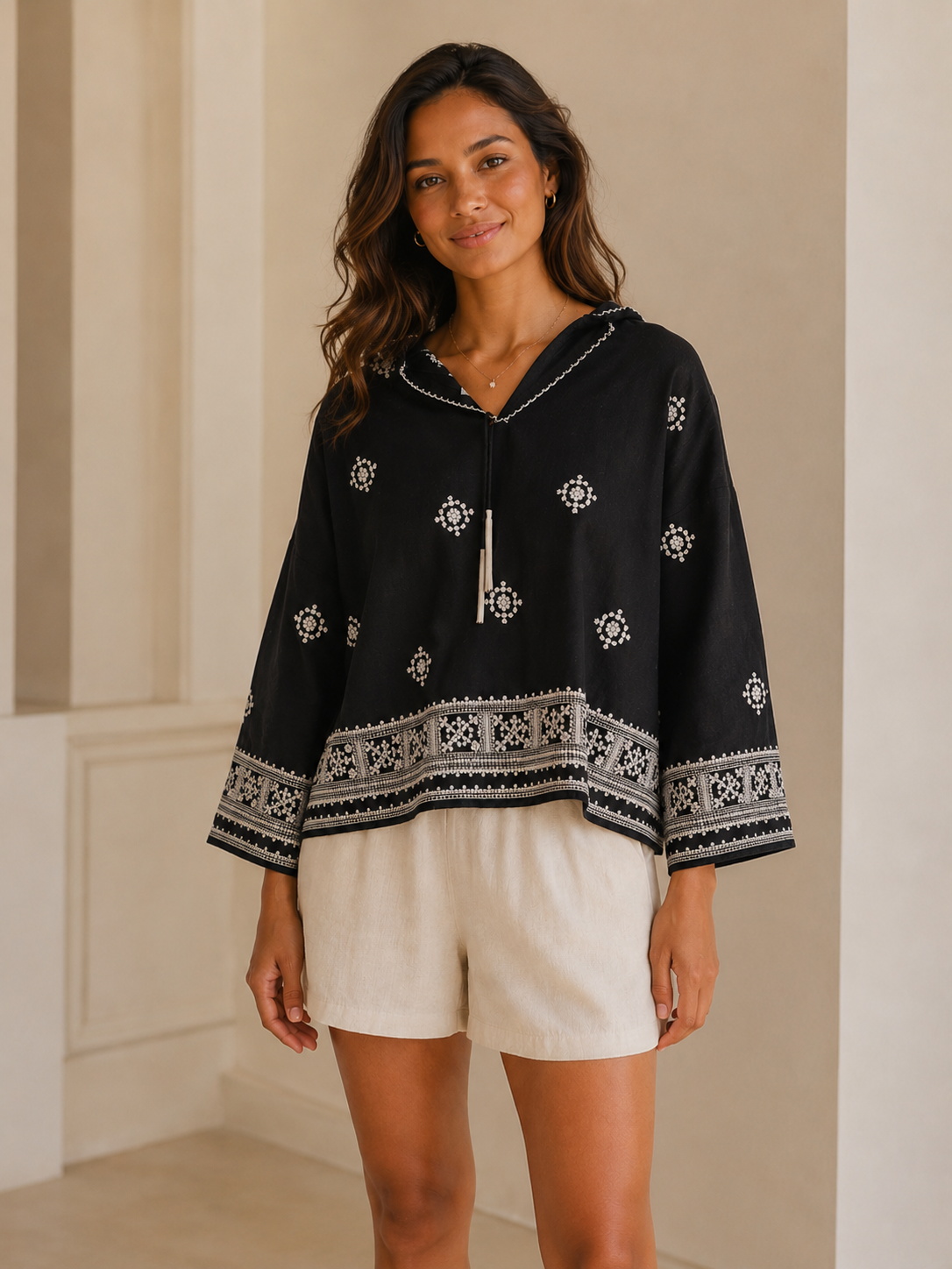 Black Sheena Top