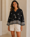 Black Sheena Top