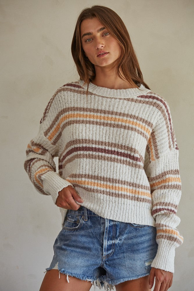 White Topanga Pullover