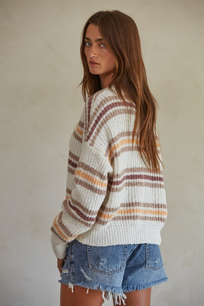 White Topanga Pullover