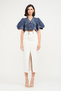 Navy Margo Blouse