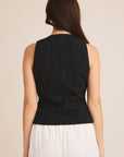 Black & White Stripe Anna Vest