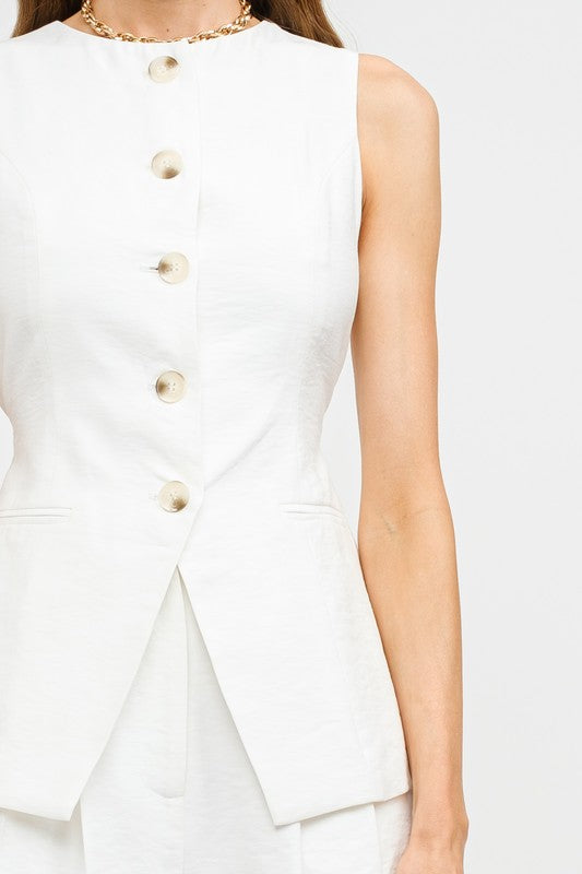 Off White Prudence Longline Vest