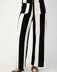 Black Colette Cropped Wide Leg Pants