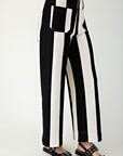 Black Colette Cropped Wide Leg Pants