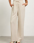 Natural & Black Stripe Brianne Pants