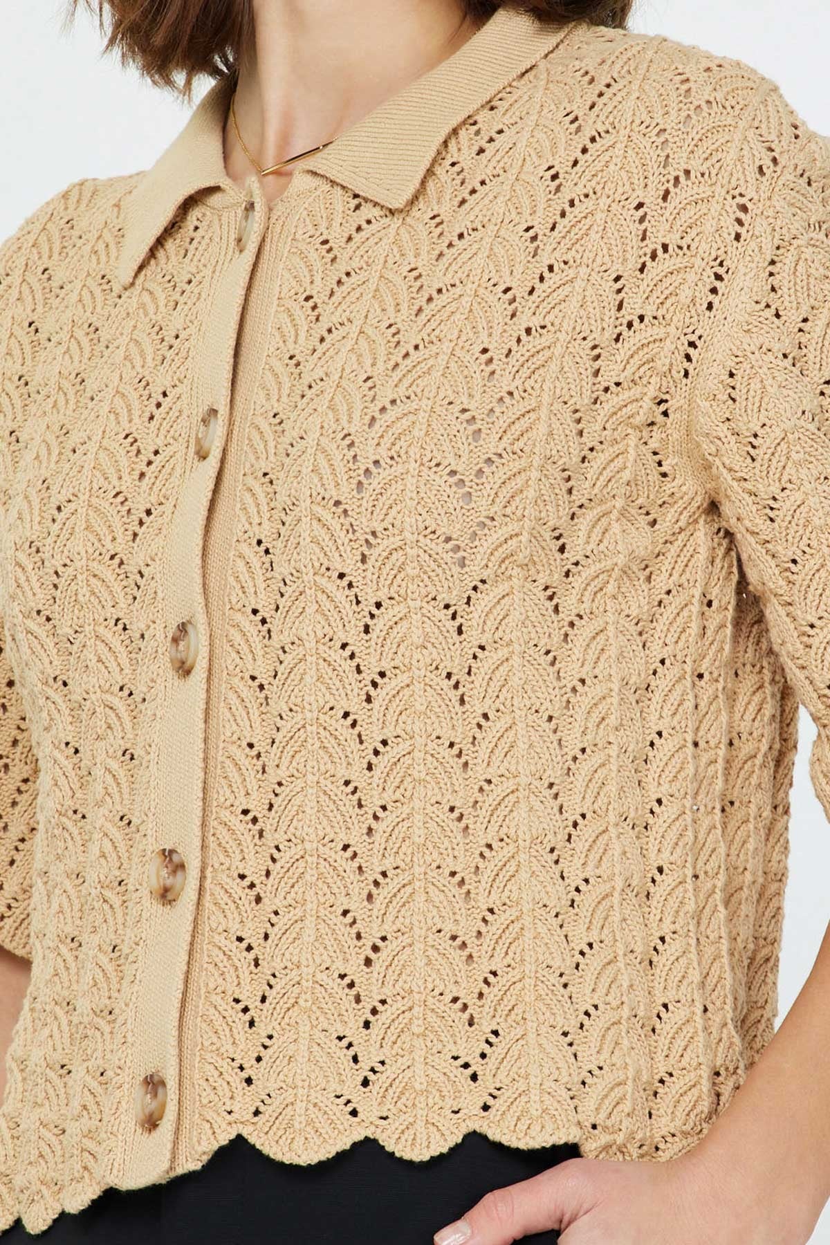 Tan Janessa Cardigan