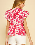 Pink Floral Esme Tops
