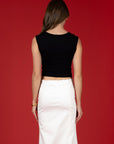 Black Aurelia Crop Top