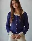 Navy & Taupe Marie Cardigan