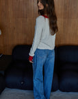 Natural & Red Marie Cardigan