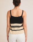 Black & Cream Gia Knit Top