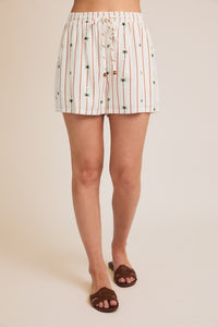 Palm Tree Linen Shorts