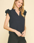 Navy Loralyn Top
