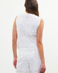White Beach Queen Top