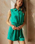 Emerald Green Georgie Romper