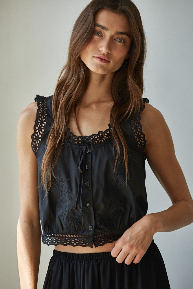 Black Whimsy Top