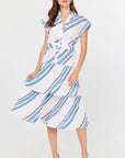 Blue & White Athena Dress