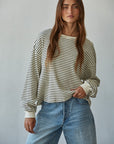 Cream & Black Carla Top