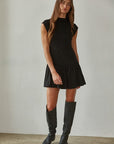 Black Harlowe Mock Flare Mini