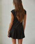 Black Harlowe Mock Flare Mini