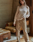 Natural Uptown Mock Sweater