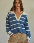 Blue & Ivory The Cheshire Pullover