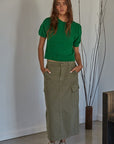 Kelly Green Felicia Sweater Top