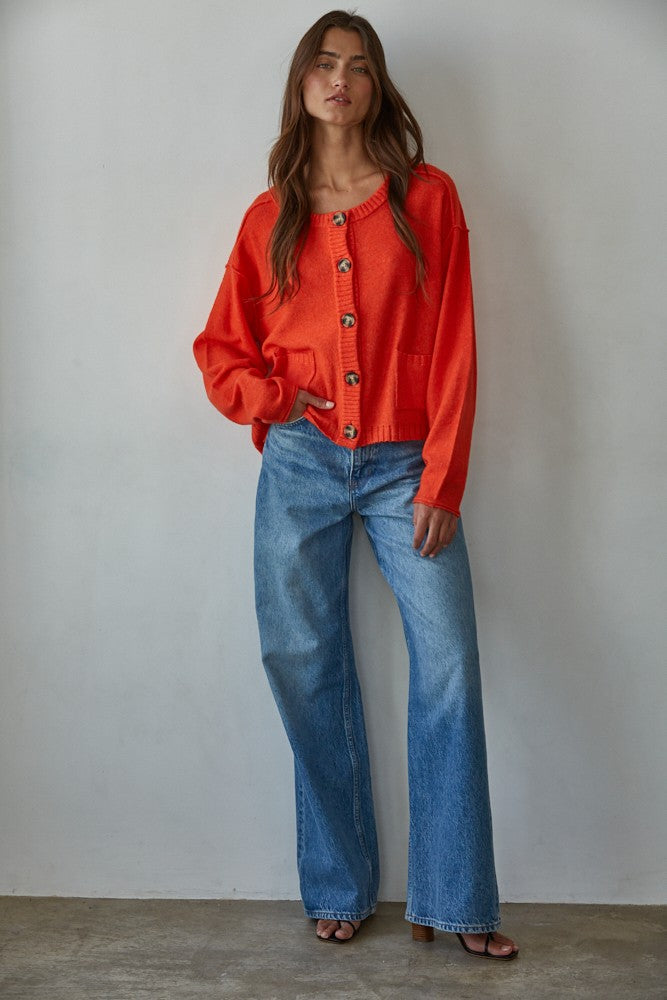 Red Orange Marisa Cardigan