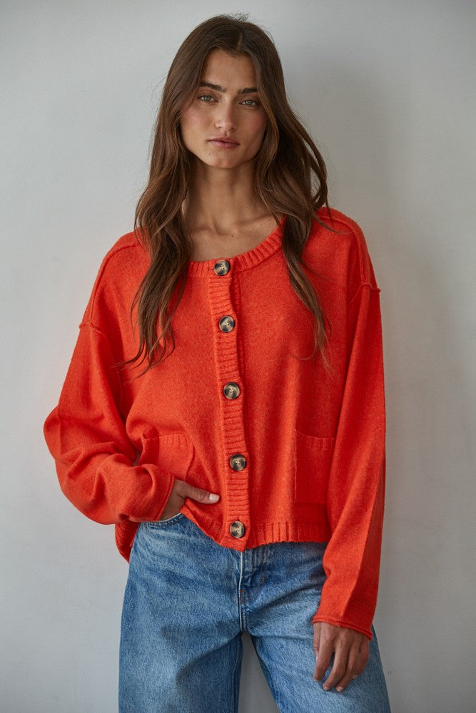 Red Orange Marisa Cardigan