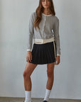 Natural Black Parisen Striped Cardigan