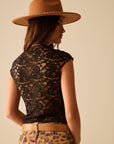 Black Romantic Lace Top