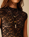 Black Romantic Lace Top